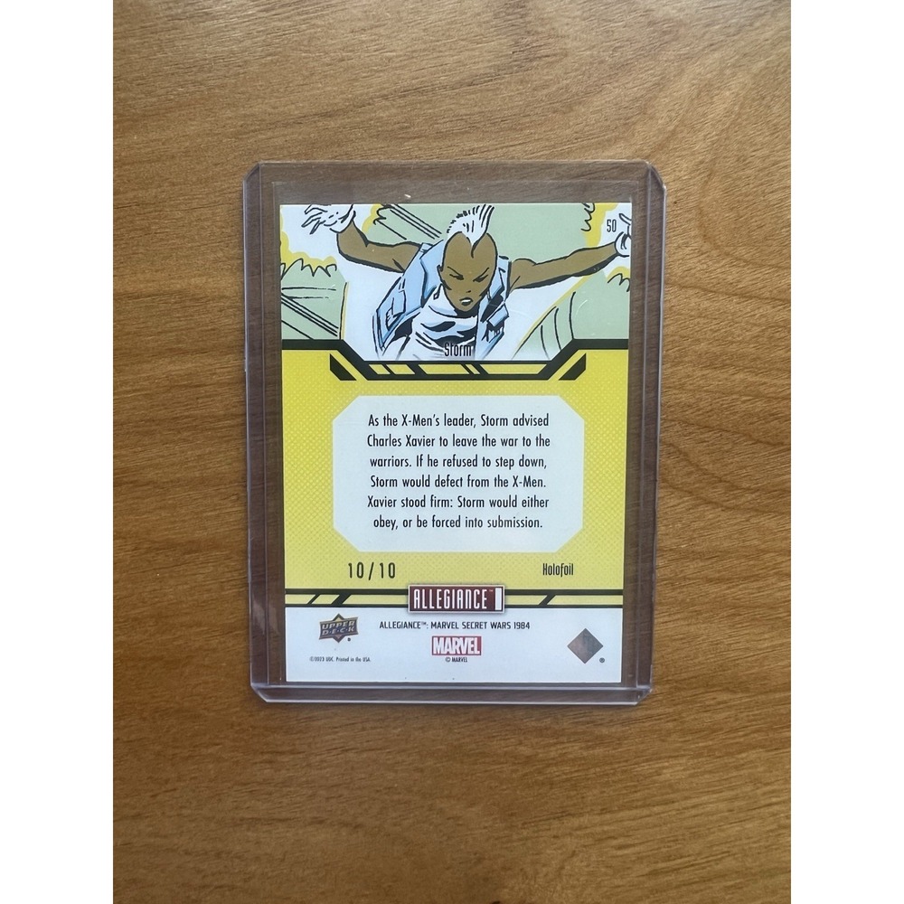 2024 Marvel Allegiance Secret Wars Storm X-men #50 Holofoil OMEGA (10/10) - Picture 2 of 2